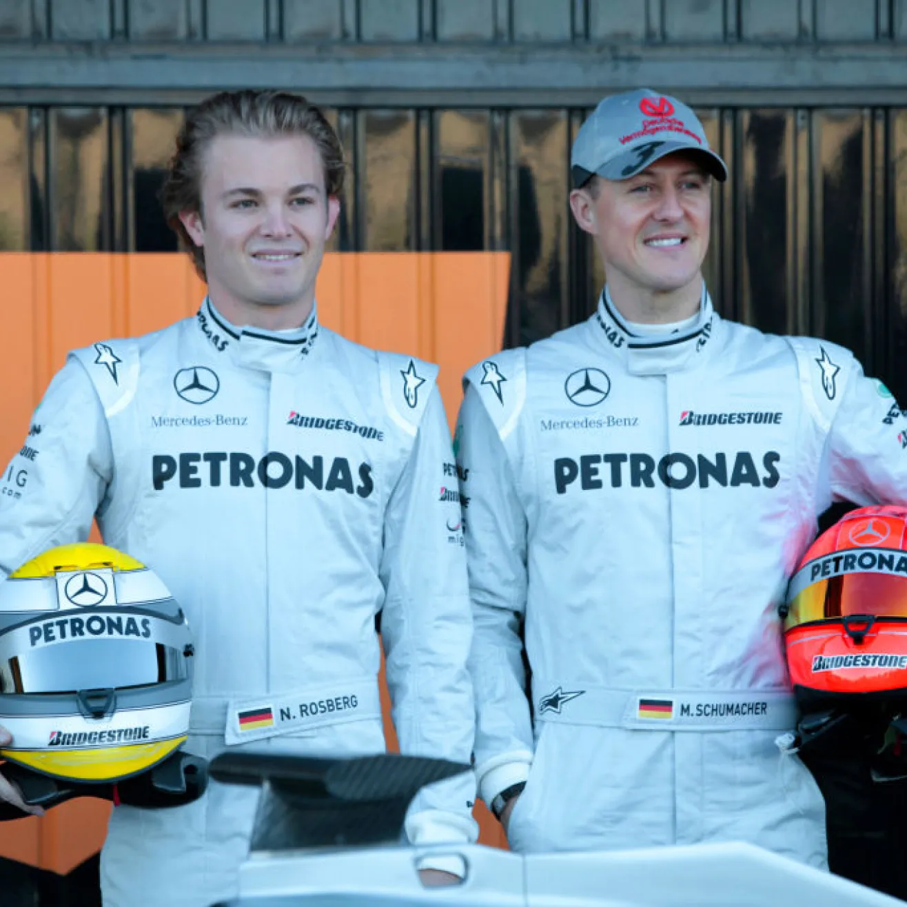 Nico Rosberg ja Michael Schumacher (Getty)