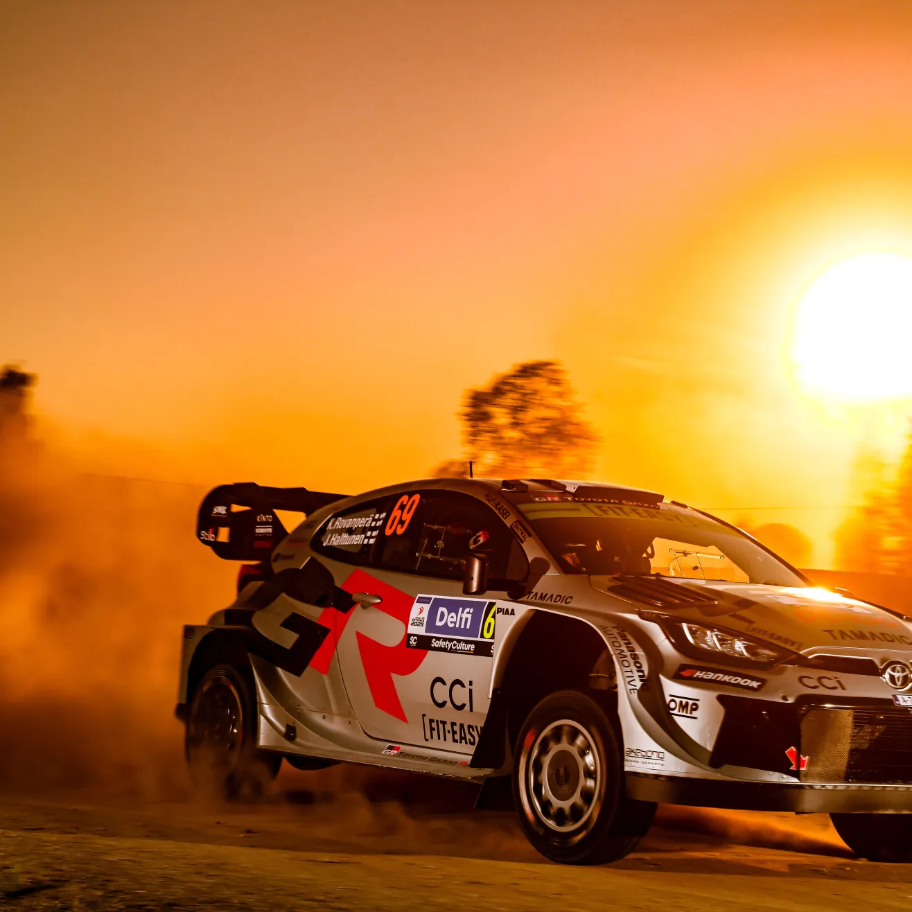 Kalle Rovanperä testipätkällä. Kuva: Toyota Gazoo Racing.
