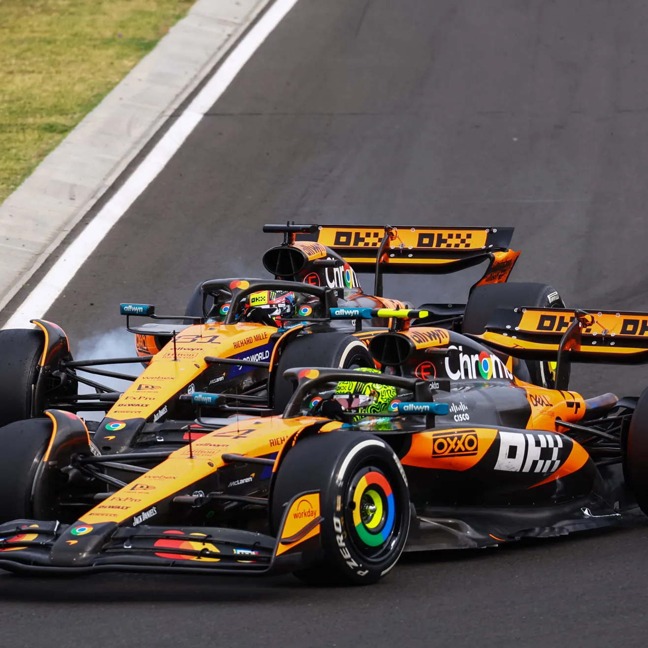 Lando Norris ja Oscar Piastri (Getty)