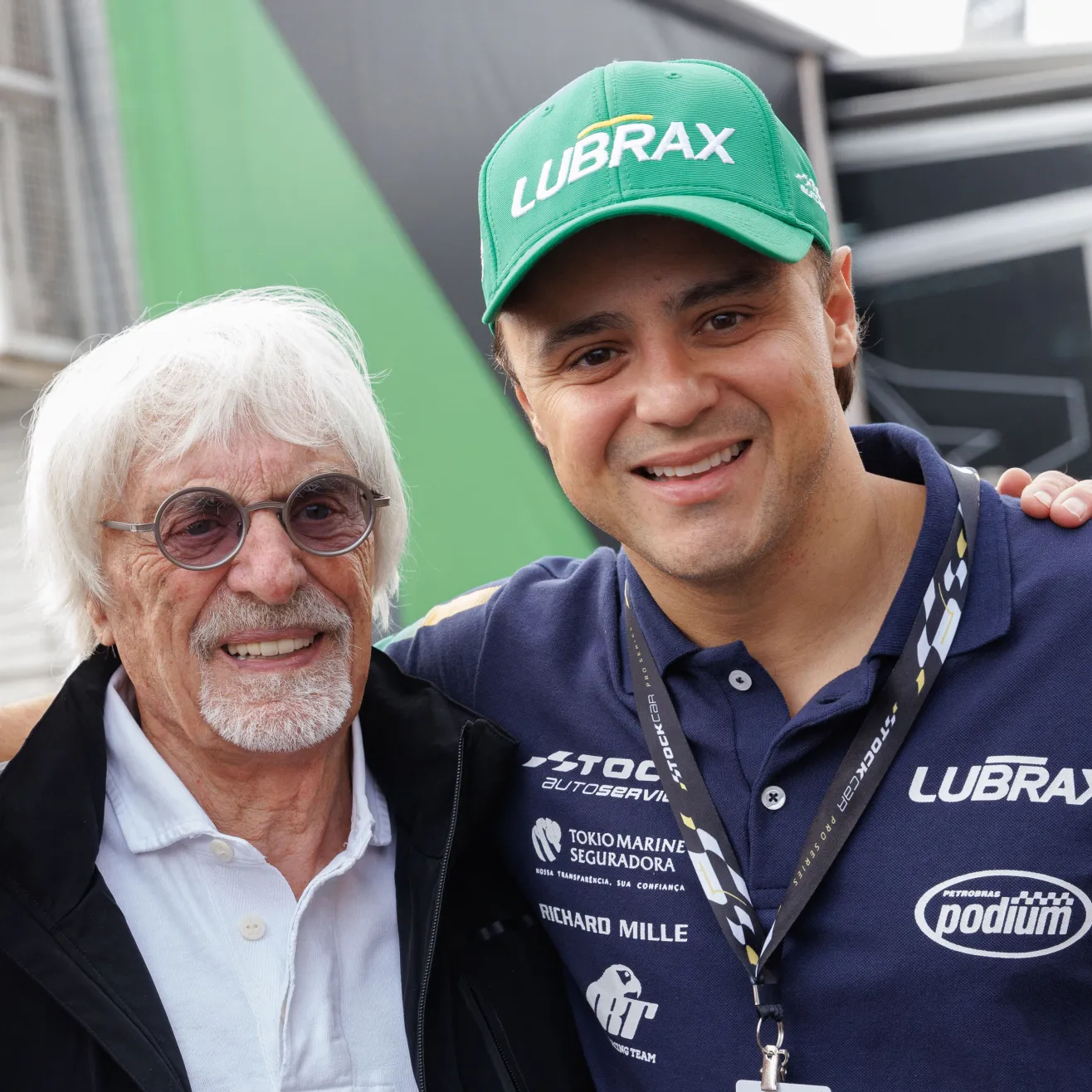 Felipe Massa ja Bernie Ecclestone 2022. Kuva: Getty Images