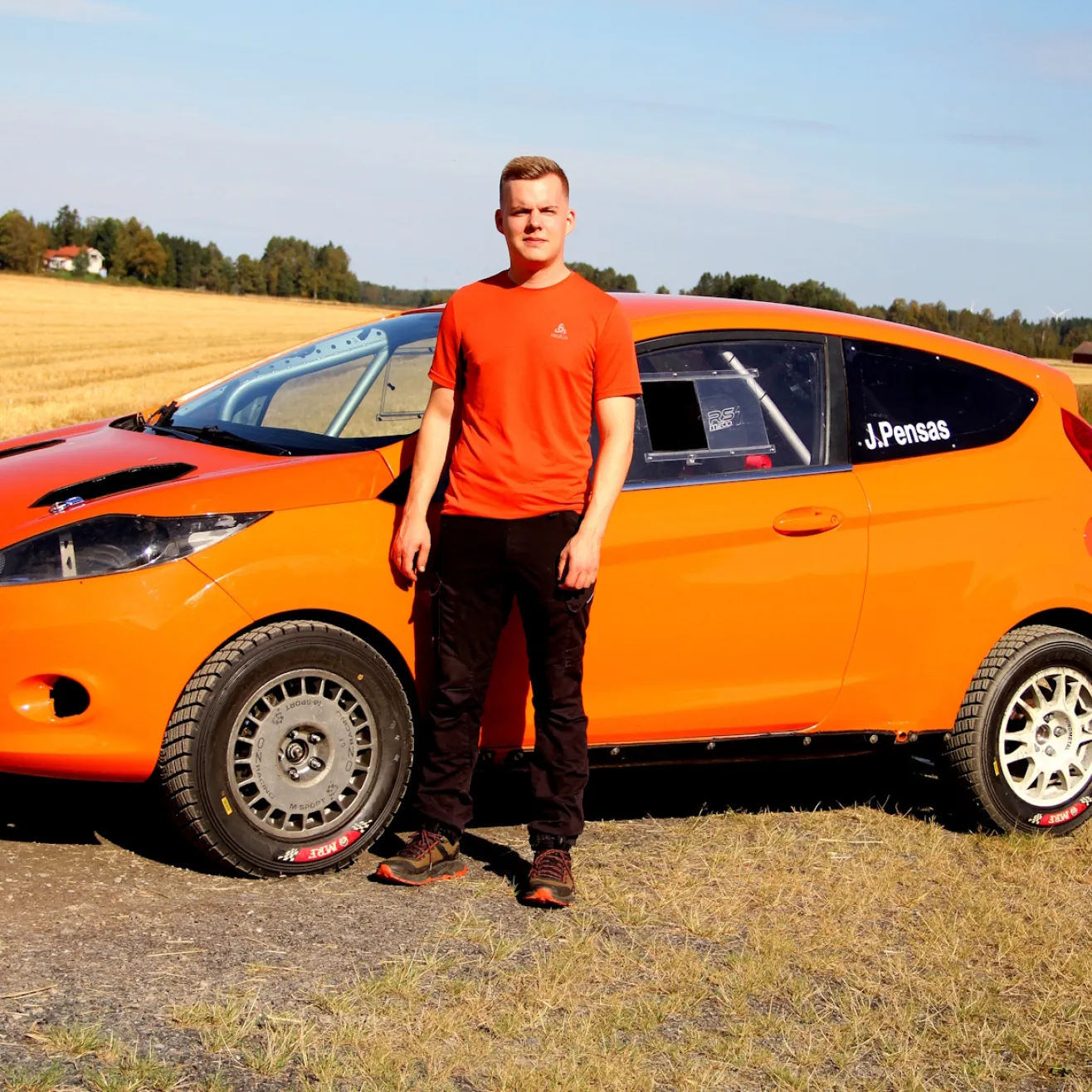 Jere Pensas tekee paluun rallisprintin SM-areenoille nyt viikonloppuna Isossakyrössä ja Laihialla. Kuva: JiiVee Korpela.