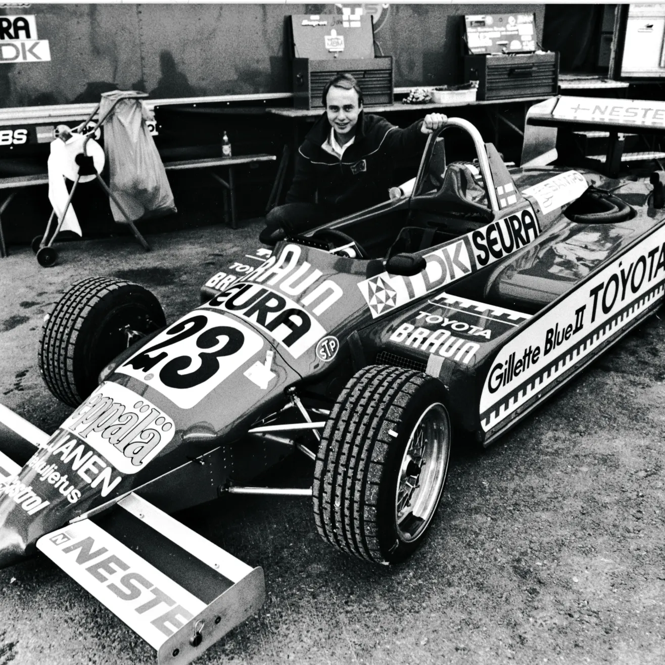 Jari Nurminen kilpaili urallaan useassa eri formula-luokassa ja hän oli myös lähellä F1-sopimusta. Kuva Holger Eklund