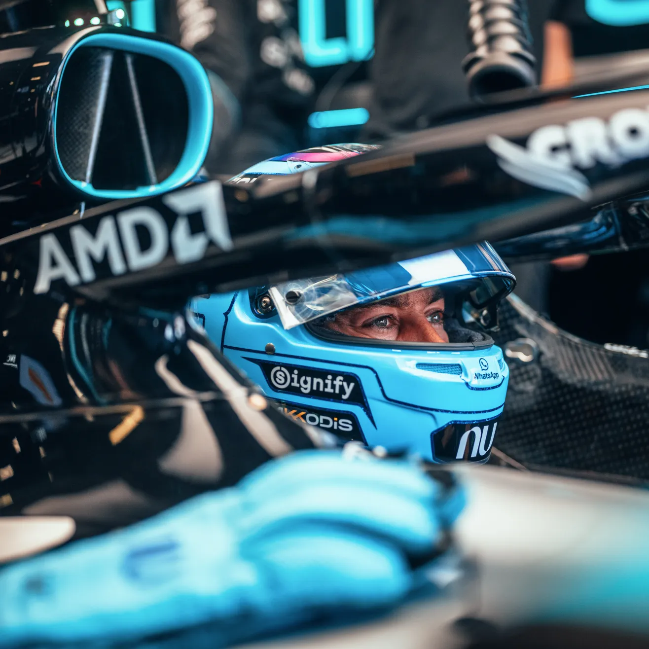 George Russel. Kuva Mercedes