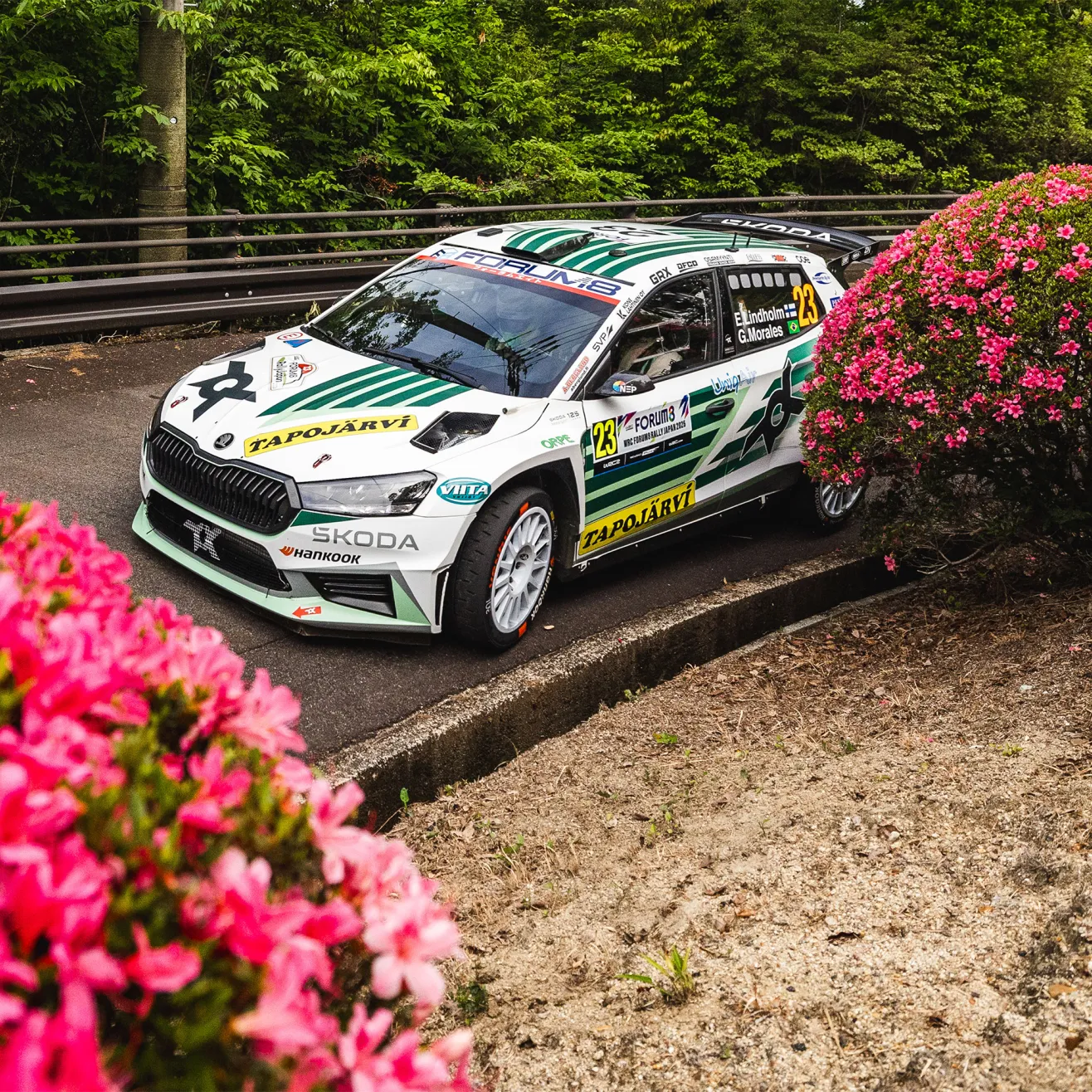 Emil Lindholm.Kuva Škoda Motorsport