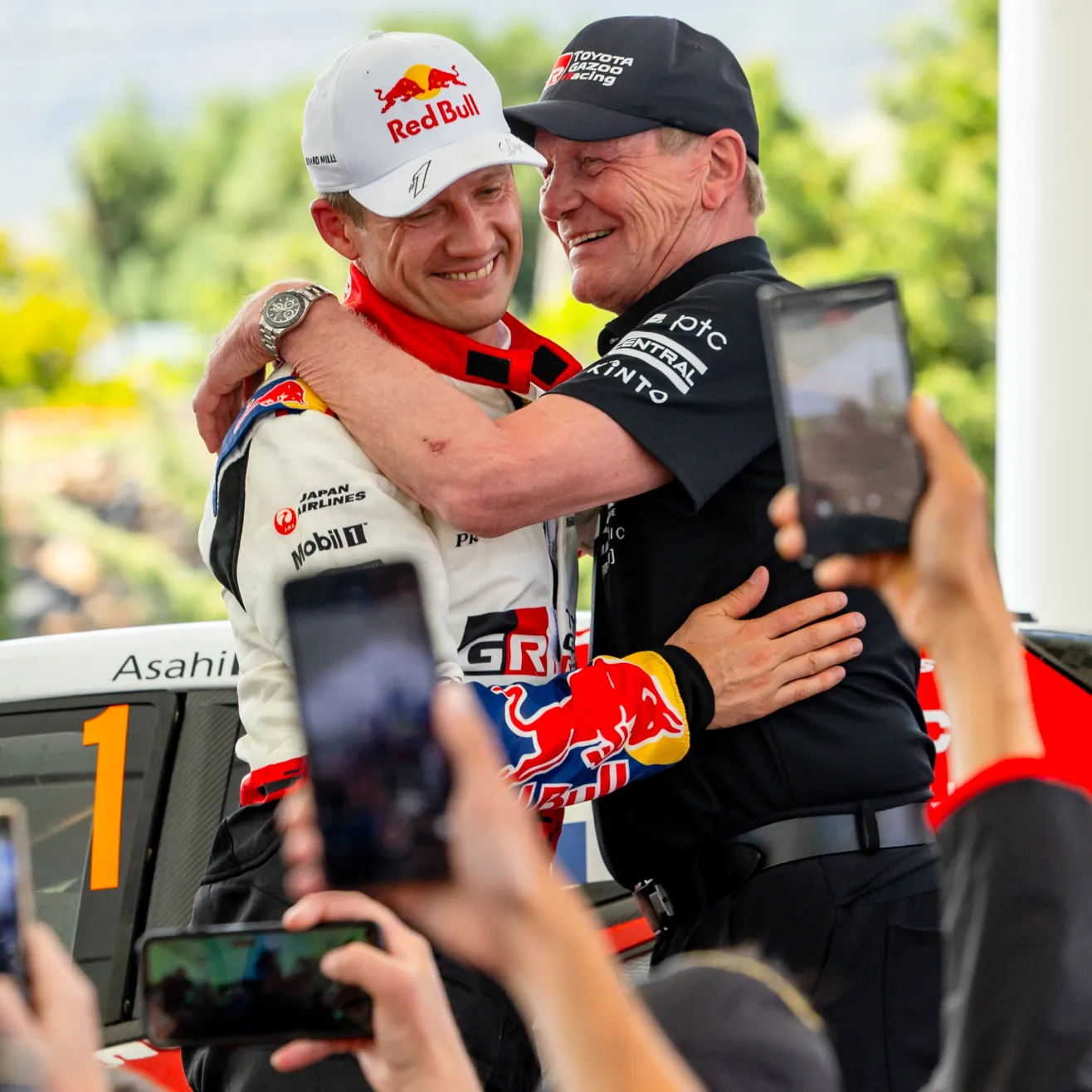 Sebastien Ogier Juha Kankkunen. Kuva Toyota Gazoo
