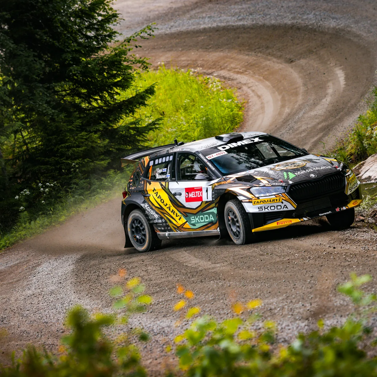 Esapekka Lappi palaa Kiteellä jälleen Skodan Rally2-auton ohjaksiin. Kuva: Taneli Niinimäki / AKK. 