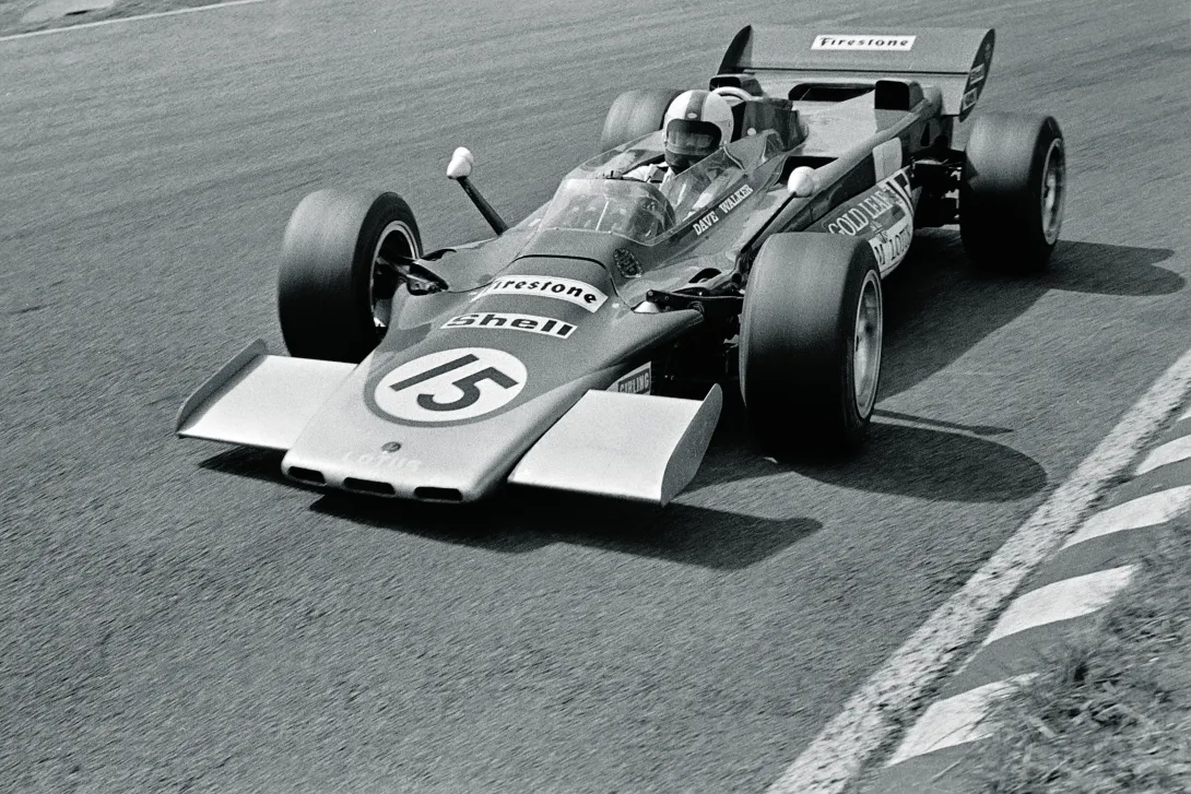 David Walker ajoi kaudella 1972 Lotuksella. Kuva: Bernard Cahier/Getty Images