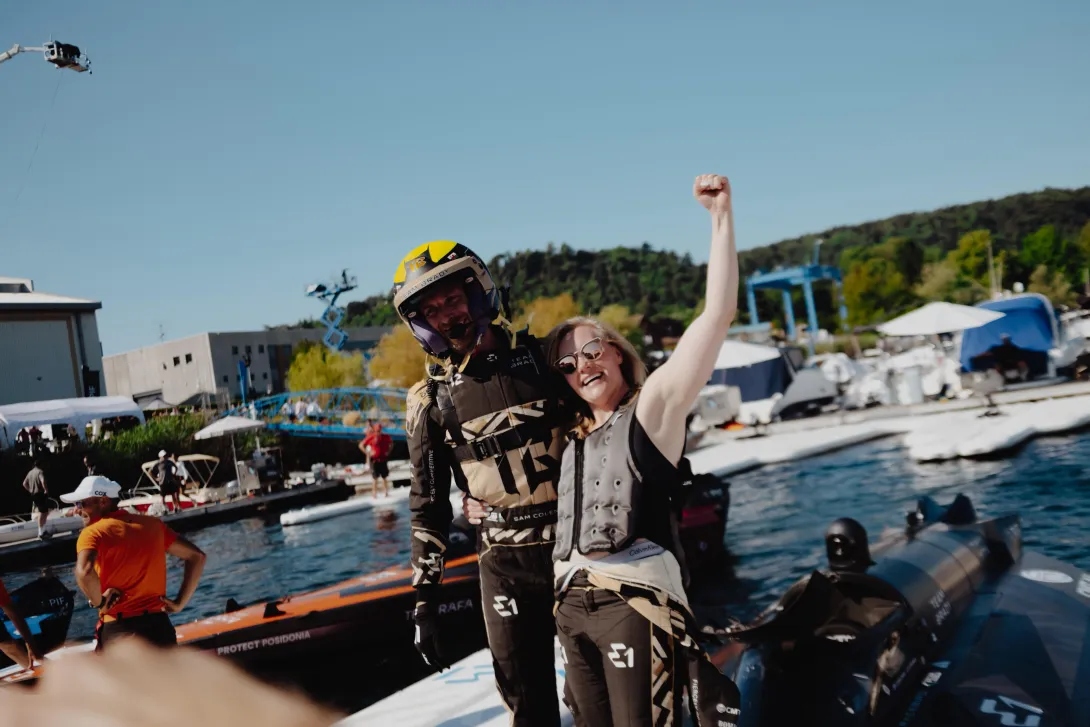 Emma Kimiläinen ja Coleman Kuva: E1 Series / Spacesuit